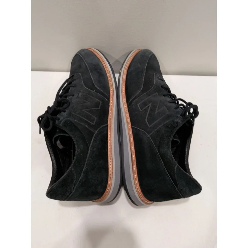New Balance 1100 Mens Size 12 Black Suede Oxford Walking Comfort Shoes MD1100BK